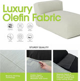 Outdoor Bean Bed Chair Sun Lounger, Outdoor Couch Sofa for Patio & Pool, Foam Filling Day Bed Furniture - Photo 3