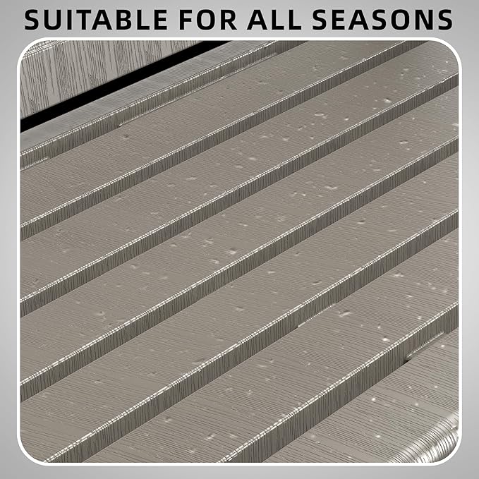 Garden Bench – Resin Classic Outdoor Bench, All-Weather Front Porch Bench for Patio, Yard & Garden