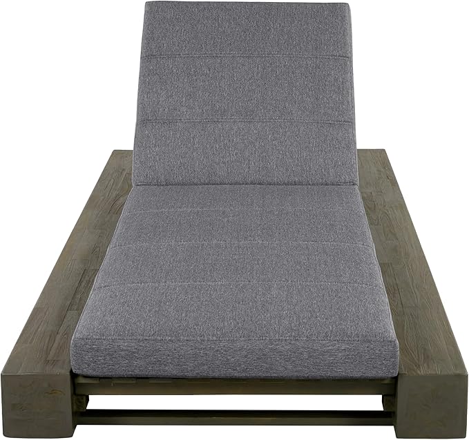 Christopher Knight Home Tory Acacia Wood Chaise Lounge Chair Outdoor Set of 2, Poolside Sun Lounger Recliner - Photo 5