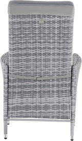 Elle Decor Vallauris Patio Outdoor Furniture Collection Premium All Weather Wicker, 5 Piece Reclining Set, Gray - Photo 7