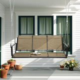 Textilene 3 Seat Hanging Swing, 5.2FT Patio Bench Swing - Photo 2