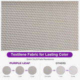 PURPLE LEAF Outdoor Chaise Lounge Set of 2 Plastic Pool Lounge Chair with Aluminum Frame Stackable Poolside Tanning - Photo 5