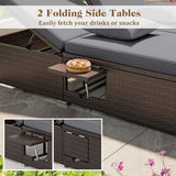 Tangkula Outdoor Rattan Daybed with 6-Level Adjustable Backrests - Photo 6