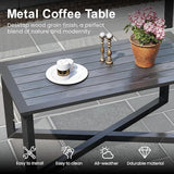 Green4ever Outdoor Furniture, 2 Pieces Patio Furniture Set with Coffee Table, Wicker Outdoor Couch with Cushions - Photo 3