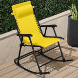 Best Choice Products Outdoor Folding Rocking Chair, Zero Gravity Lounge Chair - Photo 2