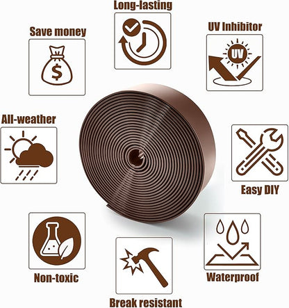 Vinyl Straps for Patio Chair Repair Kit 2'' Wide 20 Ft Long Replacement Straps + 20 Free Rivets for Outdoor Lawn Furniture Chaise Lounge Repair (Brown)