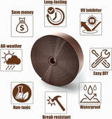 Vinyl Straps for Patio Chair Repair Kit 2'' Wide 10 Ft Long Replacement Straps + 10 Free Rivets for Outdoor Lawn - Photo 3