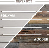 Psilvam 2-Person Outdoor Poly Lumber Patio Backless Bench, Fade-Resistant & Odor-Free Poly Lumber Patio Furniture - Photo 6