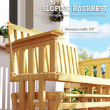 Outsunny 2-Person Patio Swing Glider Bench with Quick Drying Design and Wide Armrest - Photo 8