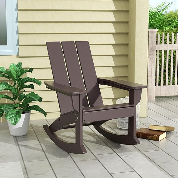 Costaelm Outdoor Adirondack Chair, All Weather Resistant Lawn Chairs Balcony Chair and Fire Pit Chairs - Photo 1