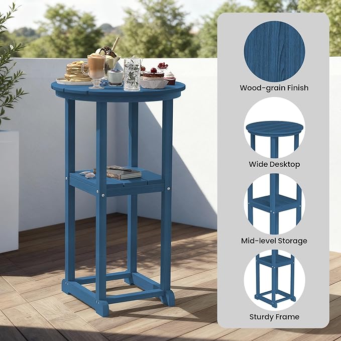 Ciokea 3-Pcs Bistro Table and Chairs - Photo 5