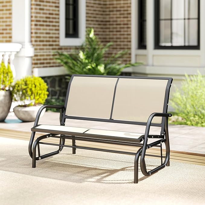 Outsunny 2-Person Outdoor Glider Bench - Photo 10