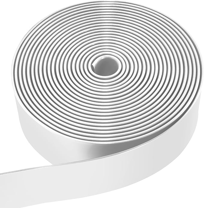 Vinyl Straps for Patio Chair Repair Kit 2'' Wide 50 Ft Long Replacement Straps + 50 Free Rivets for Outdoor Lawn Furniture Chaise Lounge Repair (White)