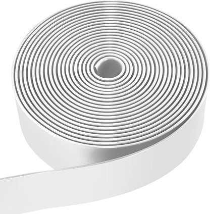 Vinyl Straps for Patio Chair Repair Kit 2'' Wide 50 Ft Long Replacement Straps + 50 Free Rivets for Outdoor Lawn Furniture Chaise Lounge Repair (White)