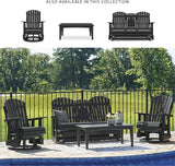 Signature Design by Ashley Hyland Wave Modern Outdoor Swivel Glider Chair, Gentle Gliding Motion - Photo 6