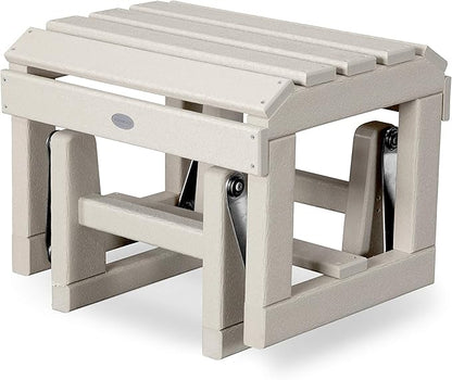 POLYWOOD Adirondack Glider Ottoman, Sand