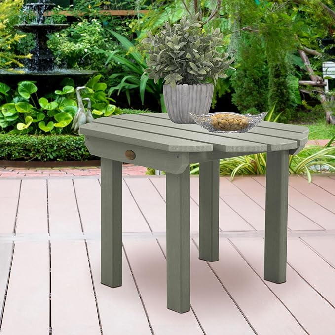 highwood Classic Westport Adirondack 6pc Set, Includes 4 Adirondack Chairs and 2 with Side Tables, Eucalyptus