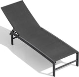 Crestlive Products Chaise Lounge Chair Outdoor, Adjustable 5 Positions Pool Tanning Recliner - Photo 1