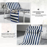 Outsunny Tanning Chair Set of 2 with Face Hole, Side Table - Photo 9