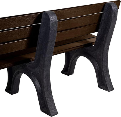 Sequoia Professional Aurora Park Bench, 6 ft, Weathered Acorn