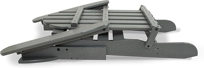POLYWOOD AD5030GY Classic Folding Adirondack, Slate Grey
