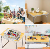 VINGLI 2.3FT Small Camping Table，Portable Camping Table with Carrying Handle - Photo 5