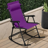 Best Choice Products Outdoor Folding Rocking Chair, Zero Gravity Lounge Chair - Photo 2