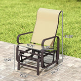 Outsunny Outdoor Glider Chair Set of 2 - Photo 3