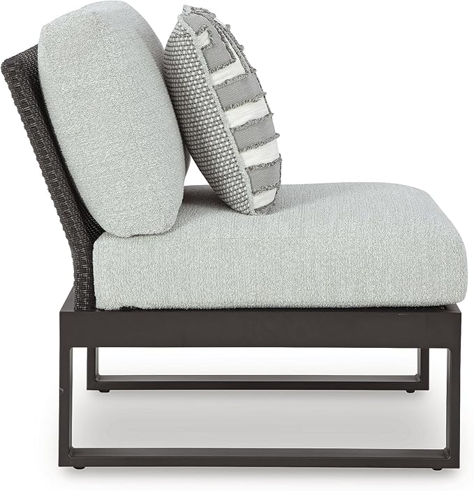 Signature Design by Ashley Beachloft Straight Coastal 2-Piece Outdoor Sectional with Removable Cushion - Photo 8