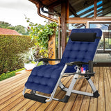 ABORON Oversized Zero Gravity Chair, 29In XL Premium Outdoor Lawn Folding Lounge Chairs - Photo 2
