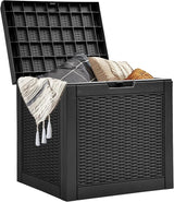 YITAHOME 32 Gallon Outdoor Storage Box, Water Resistant Resin Deck Box - Photo 1