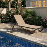 Kingdura Chaise Lounge Chairs Set for Pool, Aluminum Outdoor Lounge Chairs with 5 Positions Recliner - Photo 3