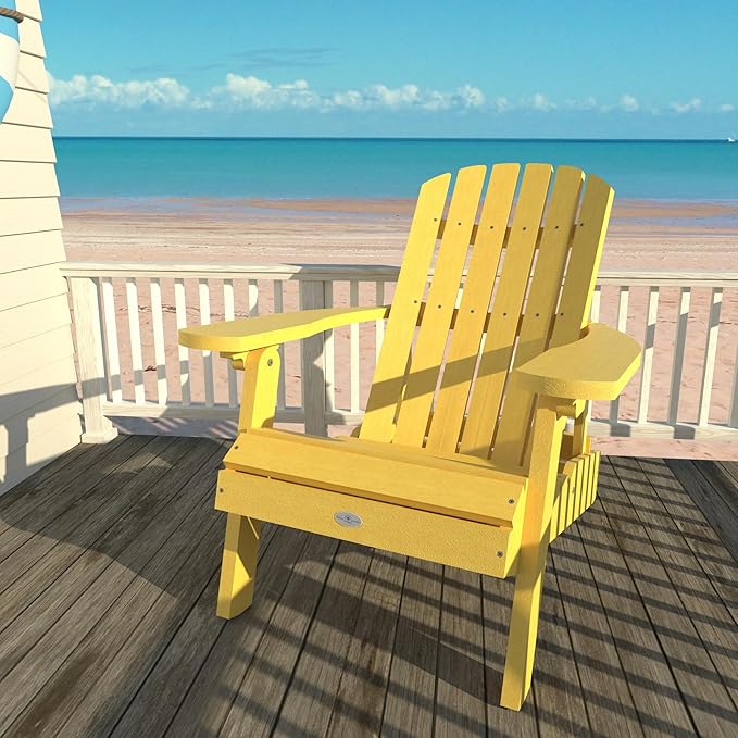 Cape Folding and Reclining Adirondack Chair, Standard, Sunbeam Yellow