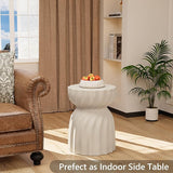 SUNBURY Outdoor Side Table Set of 2, 19" H Outdoor Accent End Table, Patio Coffee Tables - Photo 4
