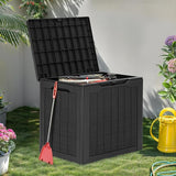 YITAHOME 30 Gallon Outdoor Storage Box, Small Water Resistant Resin Deck Box - Photo 7