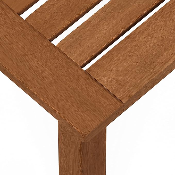 Furinno FG18506 Tioman Hardwood Patio Furniture Outdoor End Table, Natural - Photo 8