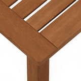 Furinno FG18506 Tioman Hardwood Patio Furniture Outdoor End Table, Natural - Photo 8