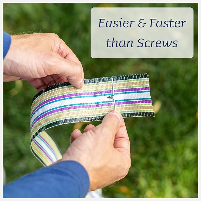 Lawn Chair USA Chair Replacement Lawn Chair Webbing - Webbing for Lawn Chairs. UV-Resistant Straps Made with Durable - Photo 7