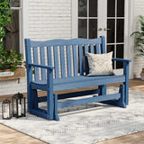 Stoog Outdoor Glider Bench, All-Weather HIPS Patio Glider with 800 lbs Weight Capacity, Never Fade or Rot - Photo 2