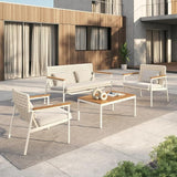 Grand patio 4-Piece Oversized Aluminum Patio Furniture Set - Photo 7