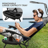 Athena Collection Folding Zero Gravity Chair with Canopy, Adjustable Lounge Chair Recliner - Photo 5