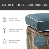 Crosley Furniture Bradenton Corner Outdoor Sectional Chair, Wicker Patio Chairs for Porch, Deck, Backyard - Photo 7