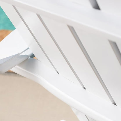 Christopher Knight Home 304702 Adirondack Chairs, Set of 4, White + Dark Teal