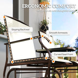 Outsunny Outdoor Glider Bench with Center Table - Photo 8