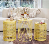 HFHOME Set of 3 Heavy-Duty Round End Table, Side Table, Coffee Table for Indoor Multifunctional Use - Photo 3