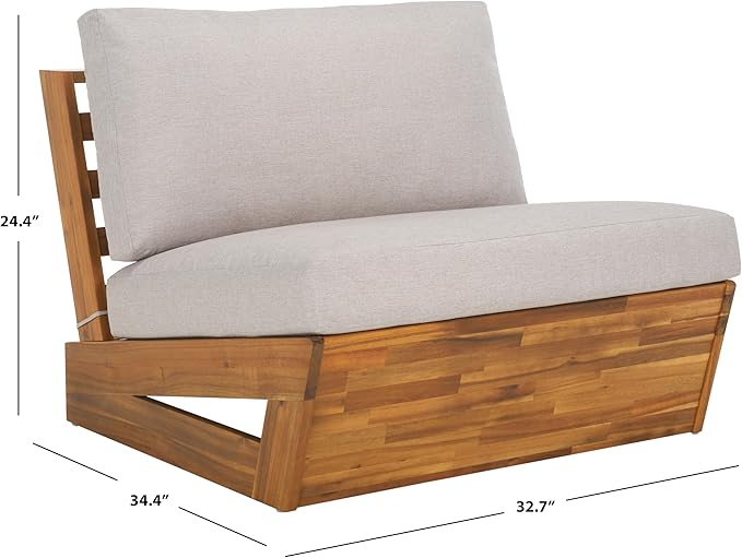 SAFAVIEH Outdoor Patio Furniture Collection – Dune Lounge Chair Set of 2 - Photo 3