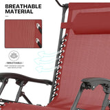 MoNiBloom Patio Zero Gravity Chair Outdoor Recliner Lounger with Canopy Shade and Foot Rest, Cup Holder, 330lbs Capacity - Photo 7