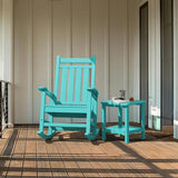 SERWALL Double Adirondack Side Table End Table- Tiffany - Photo 8