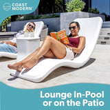 GoSports Coast Modern in Pool Lounge Chair - Waterproof & Weighted Chaise Lounger - Outdoor Pool Furniture for Patio or - Photo 4