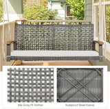 Tangkula 2-Person Outdoor Porch Swing with 118" Hanging Ropes - Photo 5
